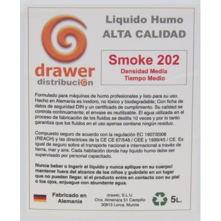 Liquido maquina de humo EUROSMOKE HIGH TECH MEDIO 5L/ Disponible - HIGH  TECH MEDIO